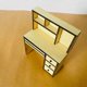 thumbnail image 3 of Miniature Wooden Bookshelf Computer Desk for Dollhouse, 3 of 5