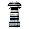 thumbnail image 4 of Fshaion Robe d'Été pour Femmes 2024 Grande Taille Décontractée à Col Rond à Manches Imprimé Floral avec Poche Robe Ample Longueur Genou Liquidation à Moins de 10!, 4 of 4