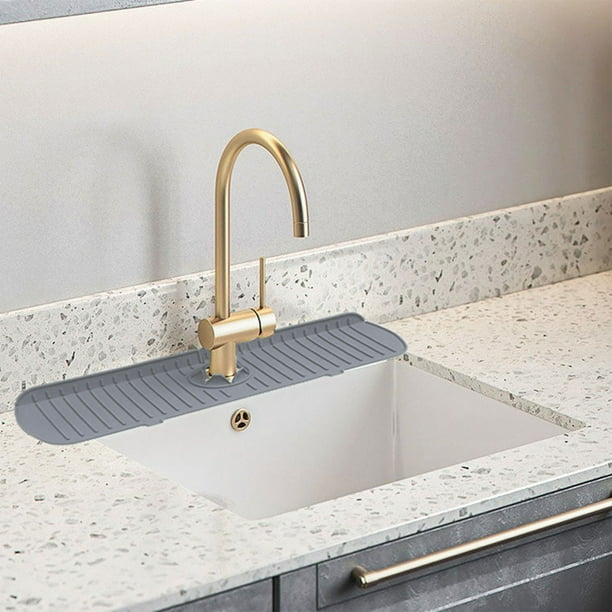 pstuiky Alfombrilla para grifo de fregadero protector contra salpicaduras almohadilla de drenaje alfombrilla para grifo alfombrilla para recoger agua para cocina y baño
