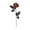 Red, variant on MInHoues 17.32 Inch Halloween Creepy Eyeball Orange Artificial Rose Stem, Gothic Spooky Faux Floral Pick, Horror Eyeball Accent Flower Branch for Halloween Vase Wreath Arrangement Decor