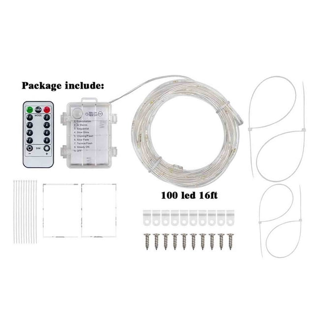 Remote Control LED Basketball Backboard Lights with Net for Outdoor Court, 16ft Weather-Resistant Game Illumination