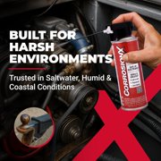 CorrosionX Rust Inhibitor, Industrial-Strength Dielectric Corrosion Prevention, Lubricant & Penetrant for Marine, Automotive, Electronics & RV Use, Protects Bolts, Cables, Engines, 6 oz aerosol