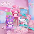 thumbnail image 2 of Nueva serie Sanrio Jade Guigou Kuromi Melody Cherry Blossom Swing Lindo llavero de alta belleza Colgante para bolso de mujer Colgante para regalo de coche, 2 of 5