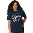 thumbnail image 5 of Shopaholic Aunt Cute Cool Fun Auntie Women's Graphic T Shirt Tees Brisco Brands S, 5 of 5