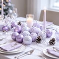 thumbnail image 5 of 16-Piece Purple Christmas Ball Ornaments, Shatterproof Plastic Christmas Tree Decorations for Tree, Wreath, Window, Mantel and Holiday Hanging Decor, 5 of 10