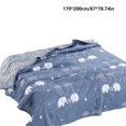 thumbnail image 3 of Yardvibe Cooling Comforter Twin Size, Elephant Print Breathable Summer Comforter for Hot Sleepers & Night Sweats, Silky Smooth Cooling Blanket, Blue (D), 3 of 6
