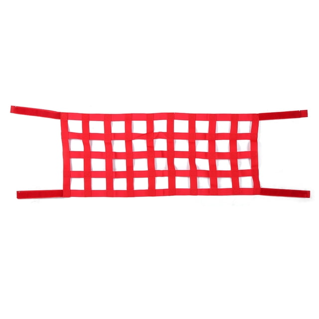 Cubierta de red de almacenamiento para techo de coche, compatible con Jeep Wrangler TJ JK JL1997-2018, color rojo Jadeshay A