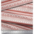 thumbnail image 3 of Soimoi Red Rayon Crepe Fabric Aztec Geometric Print Fabric by the Yard 46 Inch Wide, 3 of 3