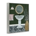 thumbnail image 4 of Stupell Industries Chic Green Bathroom Typography Painting Gray Framed Art Print Wall Art, 11 x 14, 4 of 10