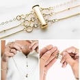 thumbnail image 2 of Magnetic Layered Necklace Clasps,4 Pieces 2 Size Slide Clasp Lock Necklace Connector For Multi Strands Slide Tube Clasps, 2 of 5