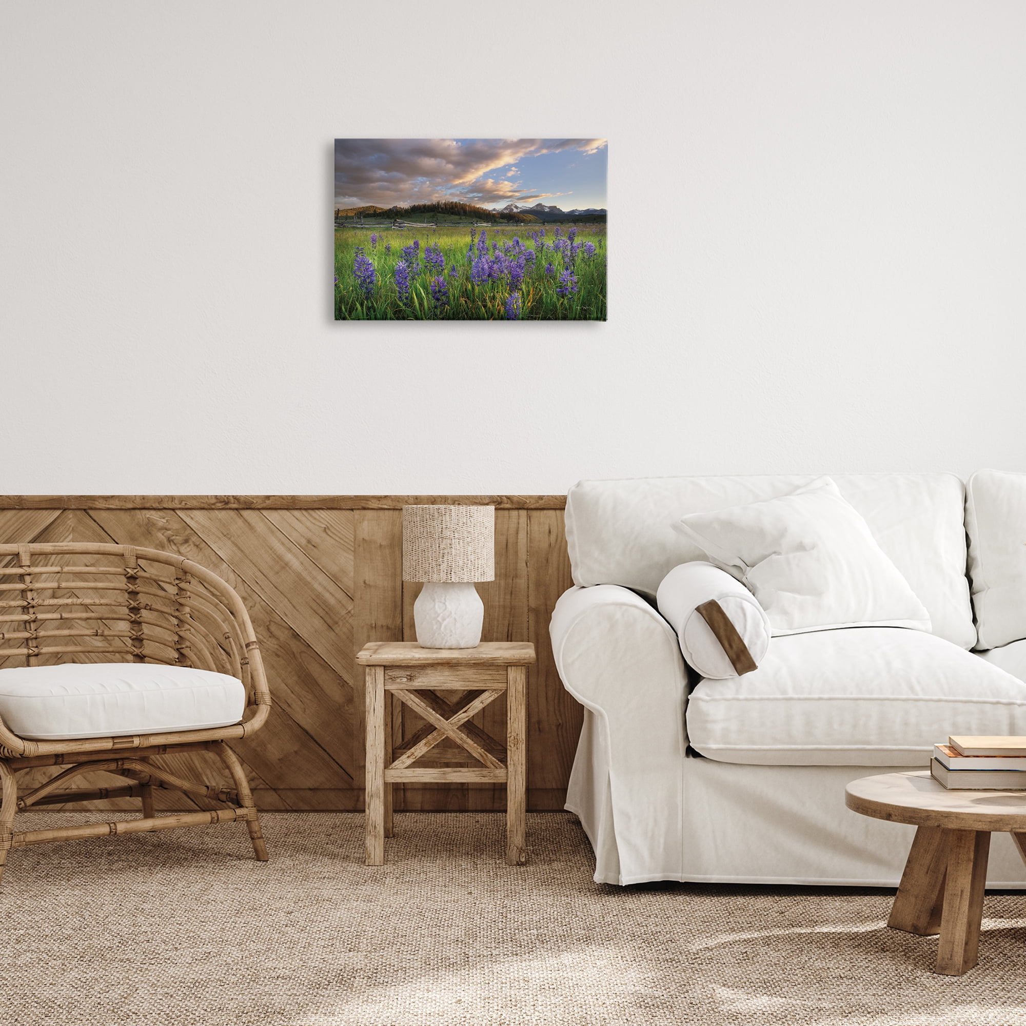 Stupell Industries Lavender Bloom Meadows Landscape & Nature Photography Wrapped Canvas Art Print Wall Art, 24 x 16