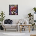 thumbnail image 3 of Stupell Industries Cat & Flower Chinoiserie Botanical & Floral Painting Black Floater Framed Canvas Art Print Wall Art, 25 x 31, 3 of 10