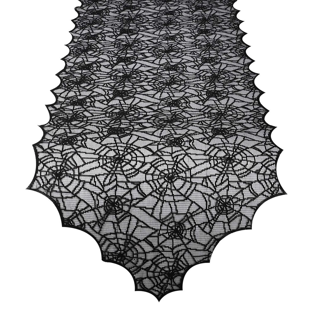 Halloween Table Runner Fashion Lace Cobweb Party Table Runner Dinner