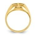 thumbnail image 2 of 14K Yellow Gold Ring Band Themed Polished Eternal Life Cross, 2 of 5