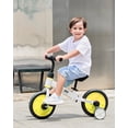 thumbnail image 5 of Ubravoo Fit 'n Joy Toddler Balance Bike,4-in-1 Starter Kids Training Bicycle,Rear Single Rod,Yellow, 5 of 7