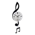 thumbnail image 4 of Reloj de pared con notas musicales, analógico, moderno, fácil de leer, decorativo, silencioso, sin tictac. S, 4 of 8