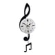thumbnail image 4 of Reloj de pared analógico con forma de nota musical, moderno, fácil de leer, decorativo, silencioso, sin tictac. L, 4 of 9