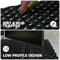 thumbnail image 4 of PABUBE Outdoor Doormat ,Durable Interlocking Welcome Mat, Dirt Trapper Rubber Mat and Non-Slip Low Pile Doormat for Entry Rug,Black, 17" x 30", 4 of 11