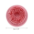 thumbnail image 3 of Unique Bargains 1 Pc Round Hair Shampoo Brush for Head Massage 2.83"x3.15" Deep Pink, 3 of 6