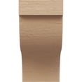 thumbnail image 2 of 4"W x 4"D x 8"H Wide Garner Rough Cedar Woodgrain TimberThane Corbel, Primed Tan, 2 of 6