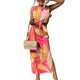 thumbnail image 1 of Vestido ajustado para mujer Estilo boho Vestido sexy Traje de vacaciones informal (Rosa L) Tmvgtek Para estrenar, 1 of 2