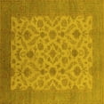 thumbnail image 1 of Ahgly Company Indoor Square Oriental Yellow Industrial Area Rugs, 5' Square, 1 of 4