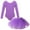Lavender, variant on TSSOE Kids Girls Ballet Dance Gymnastics Leotard Bodysuit with Mesh Tutu Skirts Set Dancing Costume White 6
