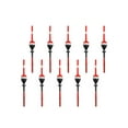 thumbnail image 1 of 10pcs Balsa Wood Fishing Floats Spring Floats with Round Stick for Fishing red, 1 of 9