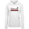 thumbnail image 2 of Women's Levelwear White Miami Marlins Relay Breaker Pullover Hoodie, 2 of 3