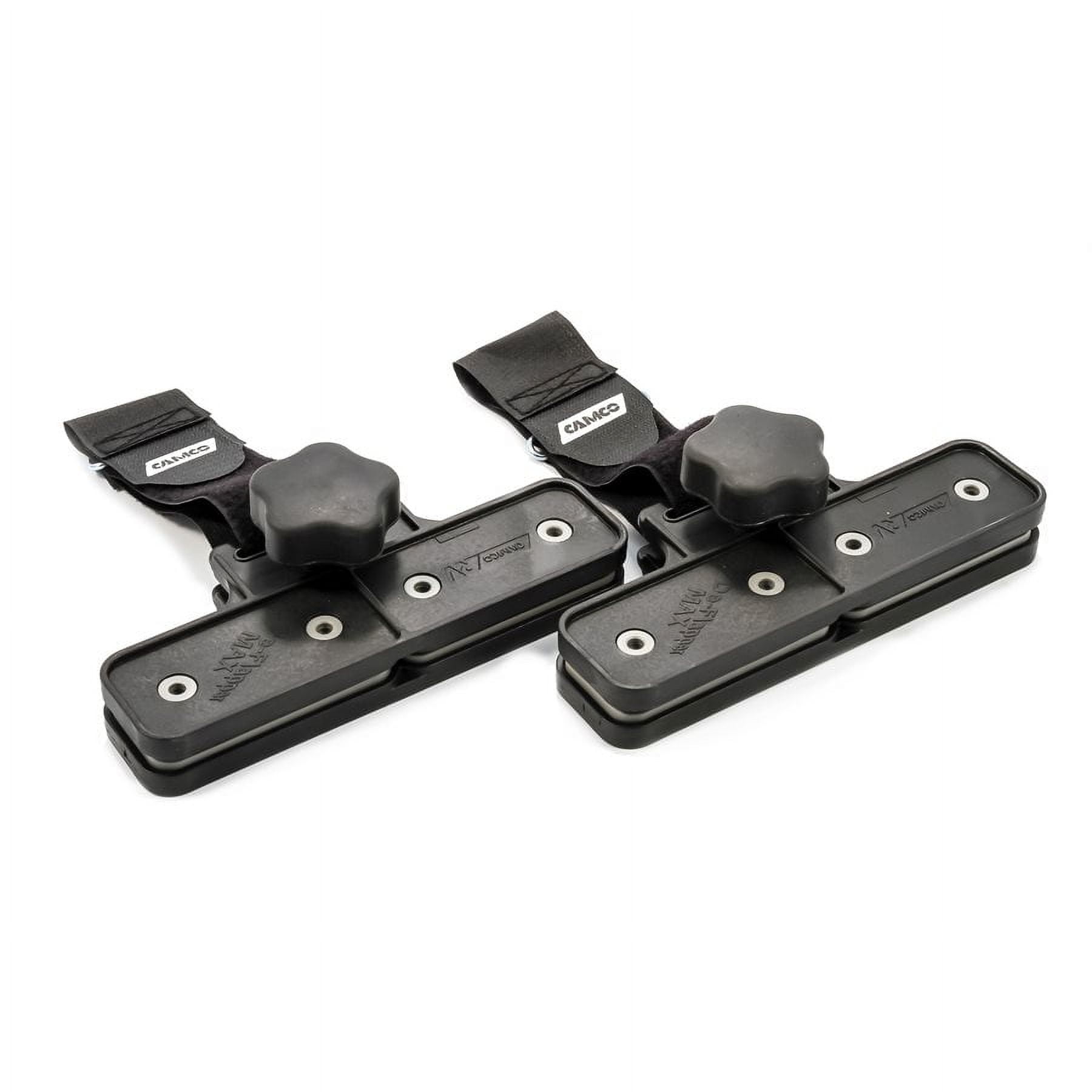 Camco RV Awning De-Flapper Max | Protect RV Awnings from Costly Rips and Tears | 2-Pack, Black (42251)