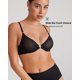 thumbnail image 3 of Sujetador INLYRIC Cosnufy con cierre frontal transparente Demi Black 34B para mujer, 3 of 6