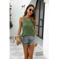 thumbnail image 3 of Zeagoo Womens Summer Crochet Sleeveless Sweater Vest Round Neck Hollow Out Knit Tank Tops Casual Loose Cami Tops, 3 of 4