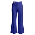 thumbnail image 4 of Women's Straight Leg Dress Pants, Stretchy High Waisted Basic Solid Business Casual Trousers with Pockets, 4 of 6