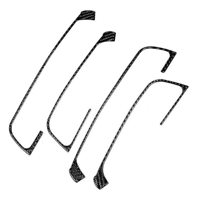 Window Master Switch Frame,4pcs Window Switch Button Carbon Fiber Car Interior Trim Automotive Interior Accessories Rugged and Tough