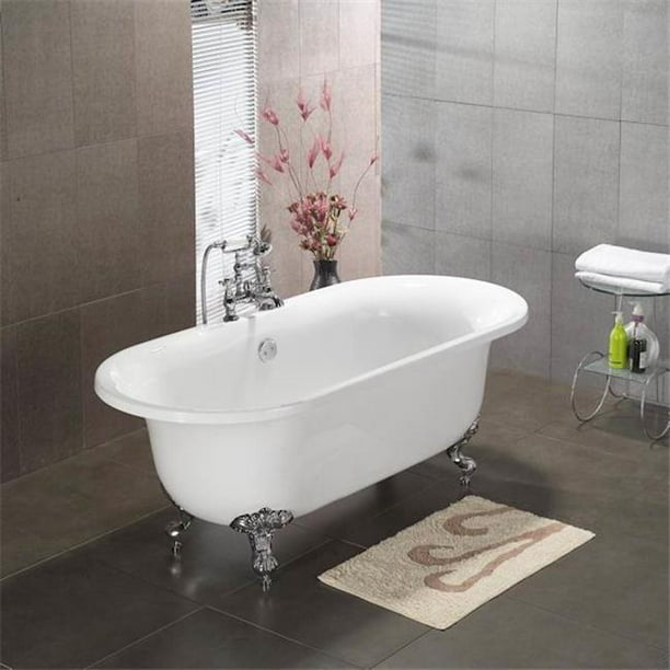 Cambridge Plumbing Ade Nh Bn 70 Inch Acrylic Double Ended Clawfoot Bathtub With Faucet Holes No Holes And Tub Feet Finish Brushed Nickel Walmart Com Walmart Com Cambridge Plumbing Ade Nh Bn 70 Inch Acrylic Double Ended Clawfoot Bathtub With Faucet Holes No Holes And Tub Feet Finish Brushed Nickel Walmart Com Walmart Com