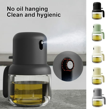 

Hadanceo 180ML Oil Sprayer Food Grade Transparent Glass Olive Oil Spray Bottle Kitchen Gadgets for Baking Grilling Cooking