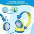 thumbnail image 4 of New Bee Kids Headphones with Mic, Safe Volume Limiter, On-Ear 2-PACK, 4 of 11