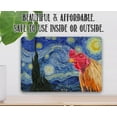 thumbnail image 2 of Metal Sign - The Starry Night Painting - Interrupted by Rooster - Durable Metal Sign - Use Indoor/Outdoor - Funny and Artsy Chicken Farm and Coop Decor and Gift (12" x 18"), 2 of 5