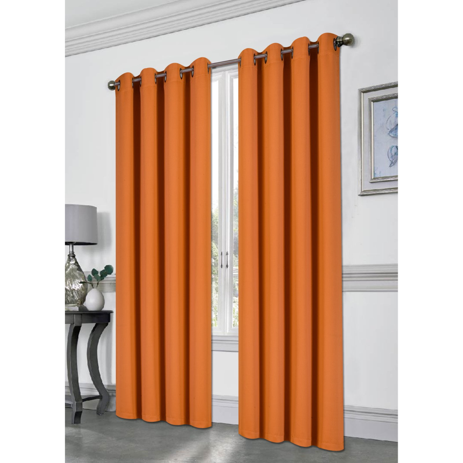 Verdunkelung Fenstervorhang Panel 1 Stück Tessa 54"x84" Öse einfarbig wärmeisoliert - Bild 32 von 44