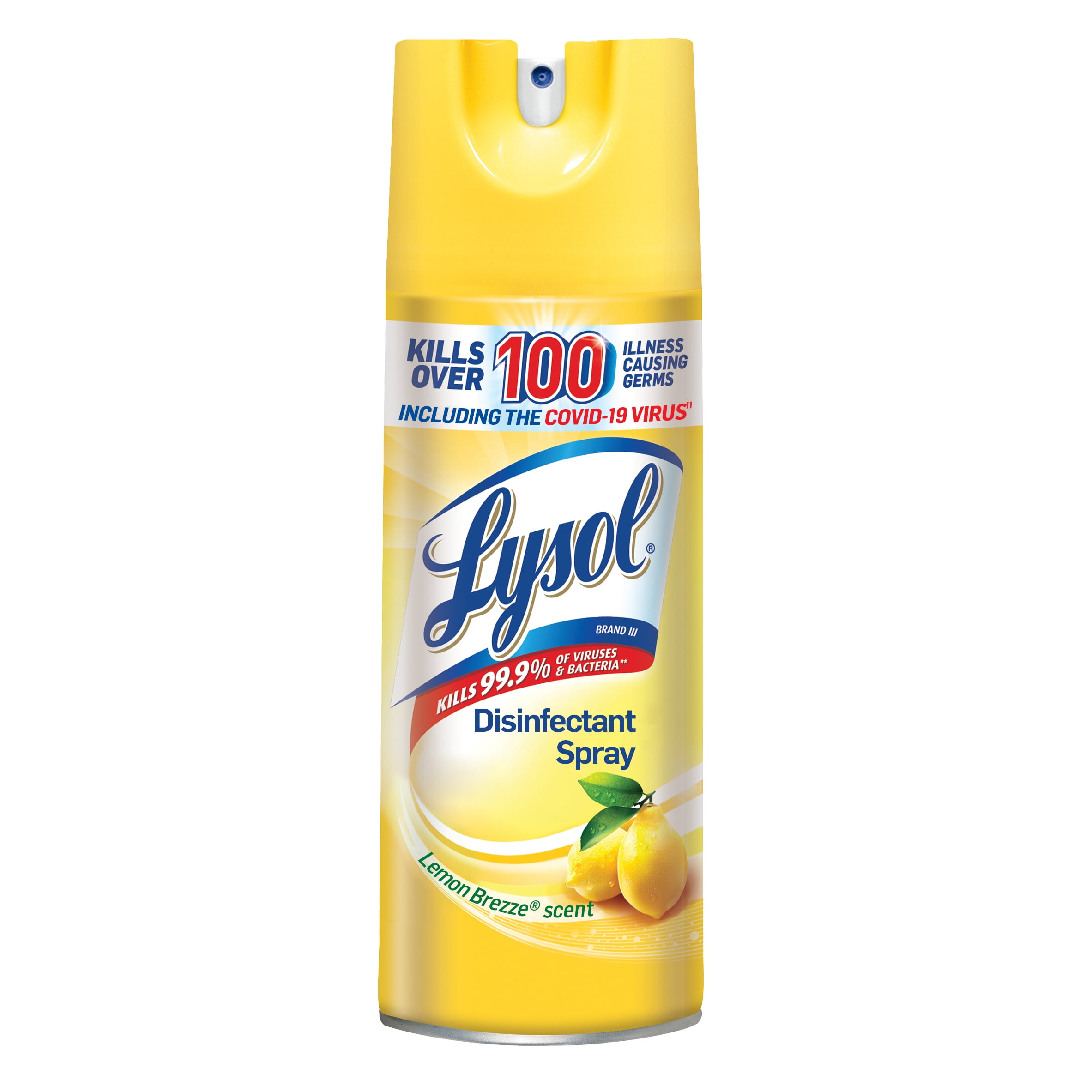 Lysol Disinfectant Spray, Lemon Breeze, 12.5oz, Tested and Proven to Kill C...