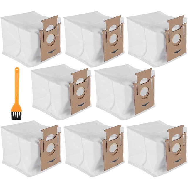 8 Pack Dust Vacuum Bags 2.5L for OZMO T8 T8 Max T8 Series T9 Series N8 N8 Pro Robot Vacuum