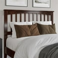 thumbnail image 2 of Pemberly Row Mission Full Wood Headboard in Walnut, 2 of 8