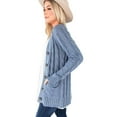 thumbnail image 2 of Womens Cardigan Sweaters Open Front Knitwear Coat with Pockets, 2 of 2