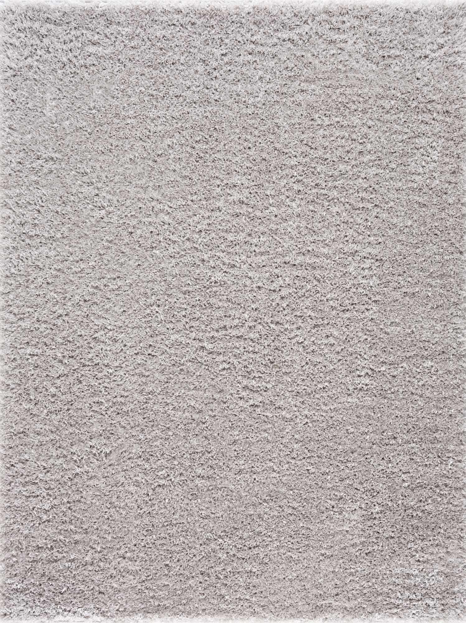 Hauteloom Faina Machine Washable Solid Shag Runner Rug - Plain Living Room Bedroom Shaggy Long Runner Rug - Fluffy Plush High Pile Carpet - Grey, Light Gray - 2'7" x 7'3"