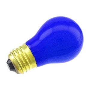 Industrial Performance Decorative/Novelty 25A15/B, 25 Watt, 130 Volt, Medium Base, Blue Light Bulb (1 Pack)