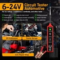 thumbnail image 2 of Power Circuit Probe Tester, 6-24V DC Automotive Test Light 12 Volt with 13 ft Leads Circuit Tester Breake Finder for Continuity Testing for Car SUV Truck, 2 of 5
