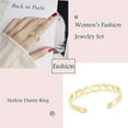 thumbnail image 4 of Youkk 12PCS Adjustable Flower Toe Rings for Women Open Tail Ring Jewelry Kit Golden, 4 of 4