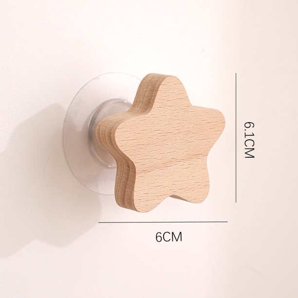 Ganchos de madera de animales para decoración de habitación, gancho para llavero de pared, gancho para abrigo, puerta de casa, gancho de madera, accesorios de cocina, 1 Uds.