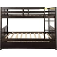thumbnail image 3 of SOGES Full over Full Bunk Bed with Twin Size Trundle, Espresso, 3 of 7