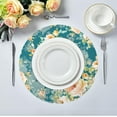 thumbnail image 5 of Roses Bouquets Round Placemats Washable Placemats Non-Slip Heat-Resistant Table Place Mats for Dining Kitchen Holiday Party Table 15.4"-6PCS Home Decor, 5 of 7